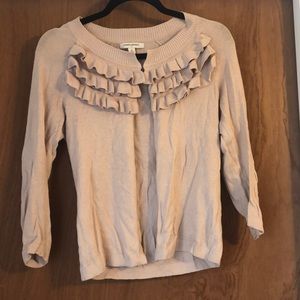 *2 for $10* Banana republic cardigan with ruffle